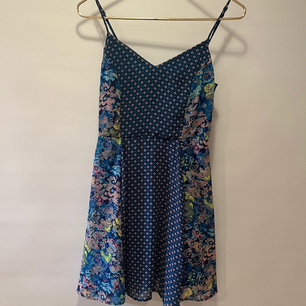 Blue Print Dress Size S